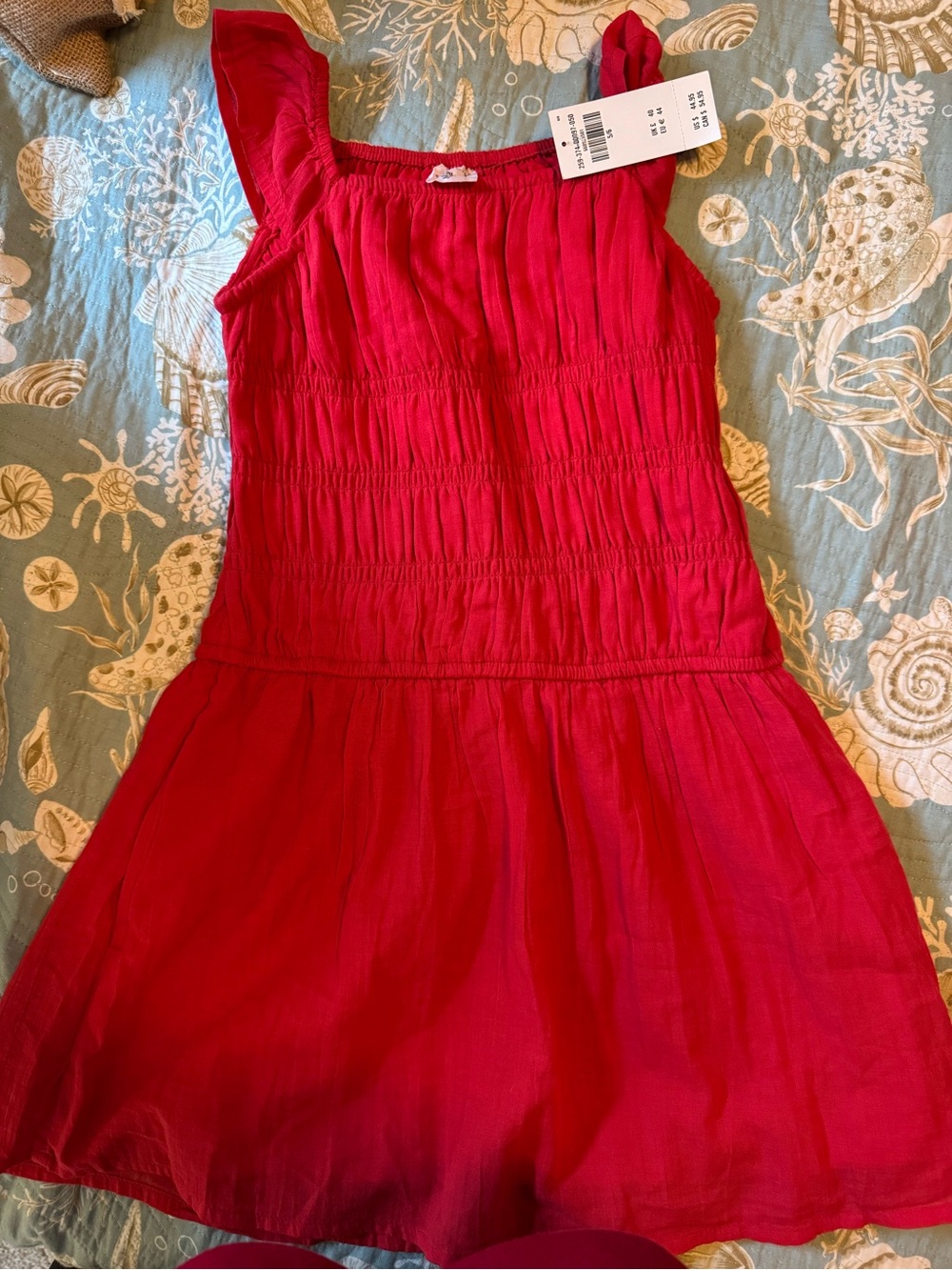 abercrombie kids Red Smocked Sundress
